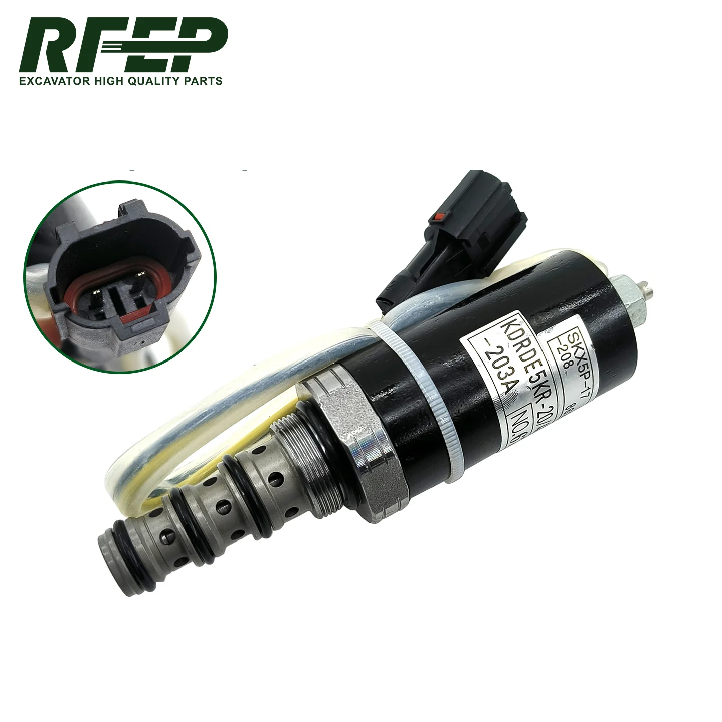 KDRDE5KR-20 40C13-203A Hydraulic Pump Solenoid Valve for Kobelco Sumitomo Volvo SK200 SH200 EC210 Excavator Proportional
