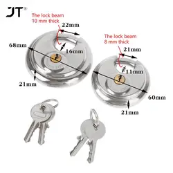 60mm/70mm Cool Duty Stainless Steel Round Disc Storage Pad Lock Padlock