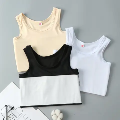 Women Flat Chest Binder With Bandage Pullover Half Length Corset Tank Top FTM Lesbian Transgender Underwear Vest Breast Binder