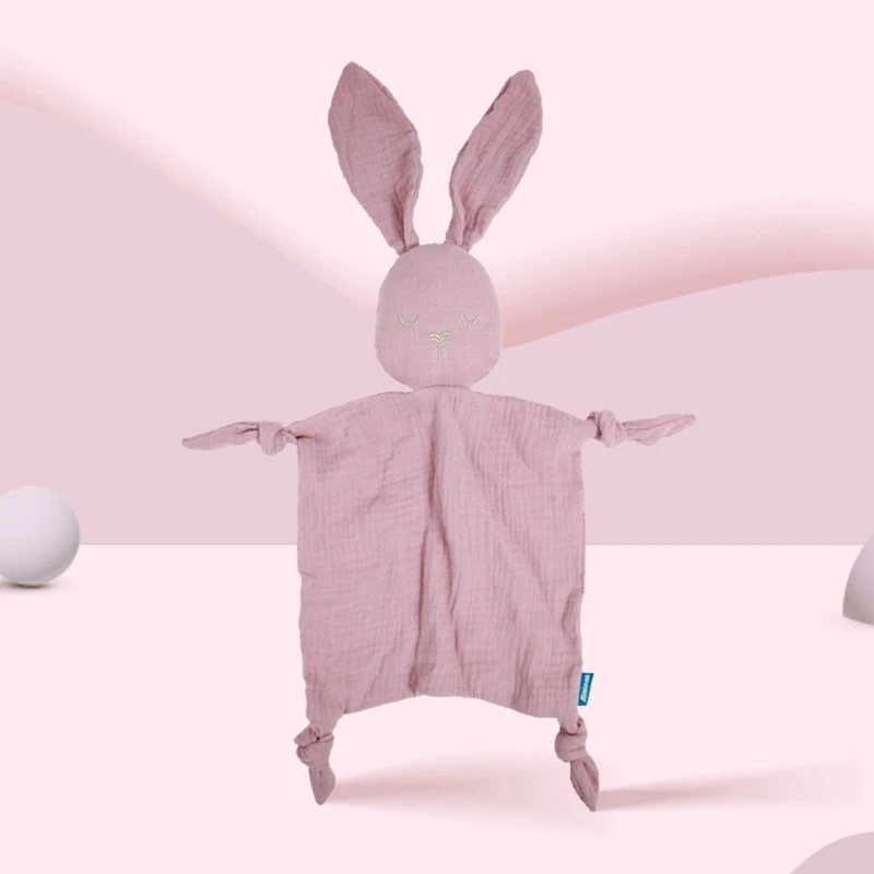 

Cute Rabbit Baby Appease Towel Soft Newborn Kids Cotton Comforter Blanket for Infant Grls Boys Sleeping Soothe Toys Dropshipping