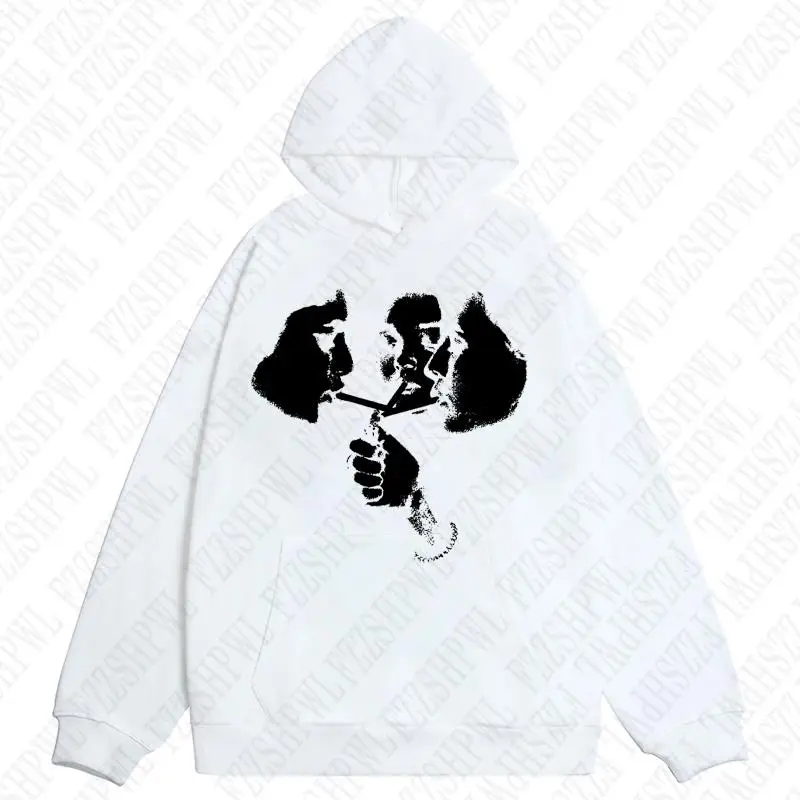 2026 heißer Trend: Herrenmode der 2000er Jahre, Harajuku Gothic-Muster, Sport-Hoodie, Retro-Punk, Hip-Hop, lässige Streetwear – Detail 17