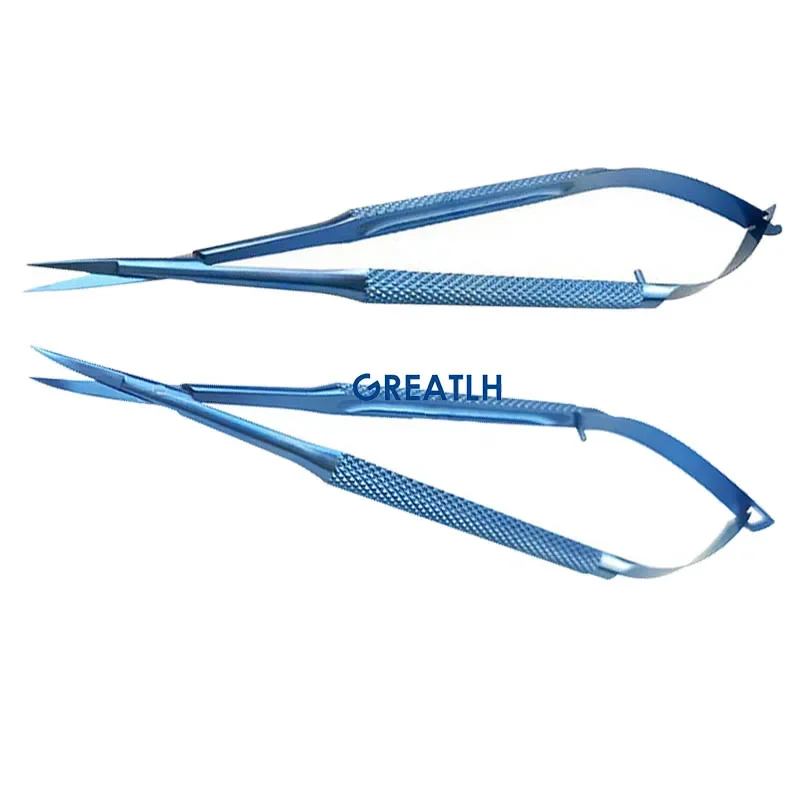 Autoclavable Straight Curved Needle Holding Pliers Scissors Ophthalmic Tweezers Ophthalmic Instrument Titanium Alloy