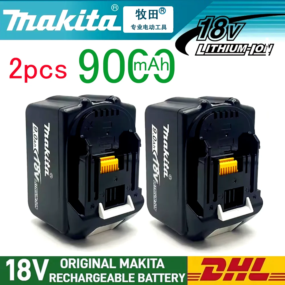 

2pcs Makita Battery BL1860B Rechargeable Battery 18V 9.0Ah Lithium Ion for Makita 18v Battery 9Ah BL1850 BL1880 BL1860B LXT400