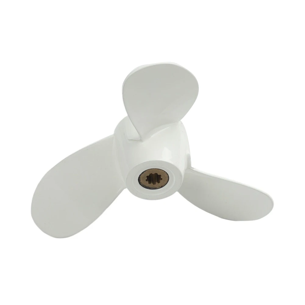 White for outboard Propeller Aluminum Propeller Heat Resistant Material Anti-aging Construction Pressure Resistant Design