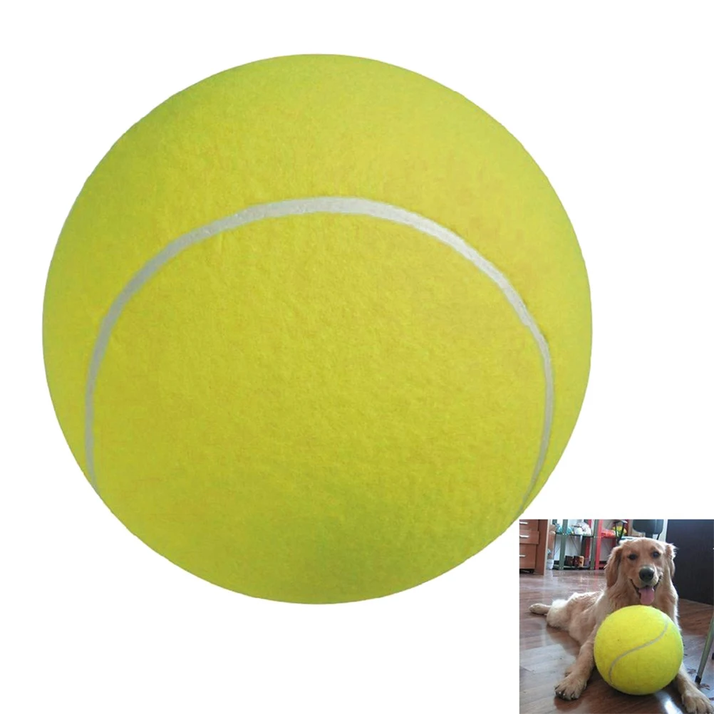 

2pcs Toy Ball Tennis Balls 95 Inch Outdoor Pet Outdoor Tennis Ball Toy Large Soft Durable Inflate Before Use Kids Play