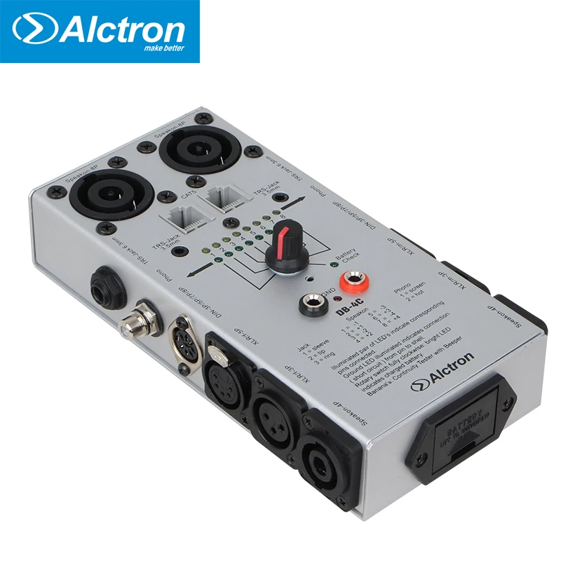 Alctron DB-4C multi audio cable tester RS XLR RCA 1/4