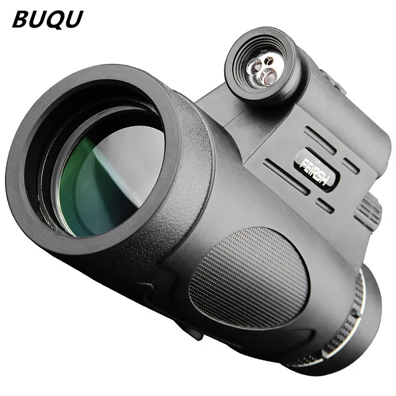 

12X50 Monocular Telescope HD Zoom Monocular Binoculars with Smartphone Holde&Tripod FMC BAK4 Lens Pocket Telescope for Hunting