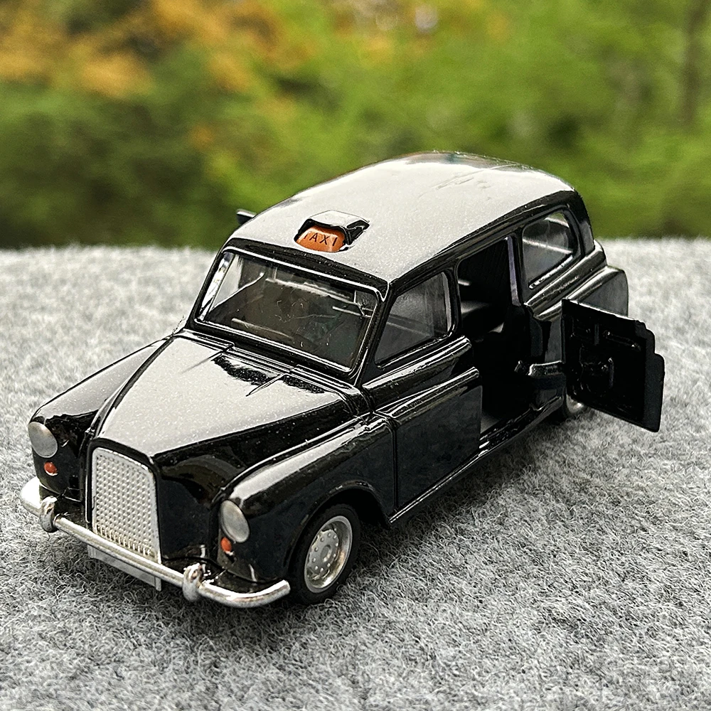 1:36 ล้อแม็กDiecast Vintage London-แท็กซี่รถประตูเปิดคลาสสิกดึงกลับรถขนาดเล็กแบบจําลองสําหรับคอลเลกชันของขวัญ