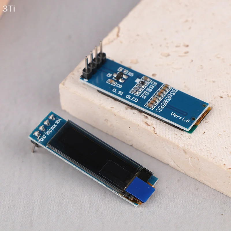 1pc 0.91 インチ OLED ディスプレイモジュールホワイト/ブルー OLED 128X32 LCD LED ディスプレイ SSD1306 12832 0.91 IIC I2C 通信 Ardunio