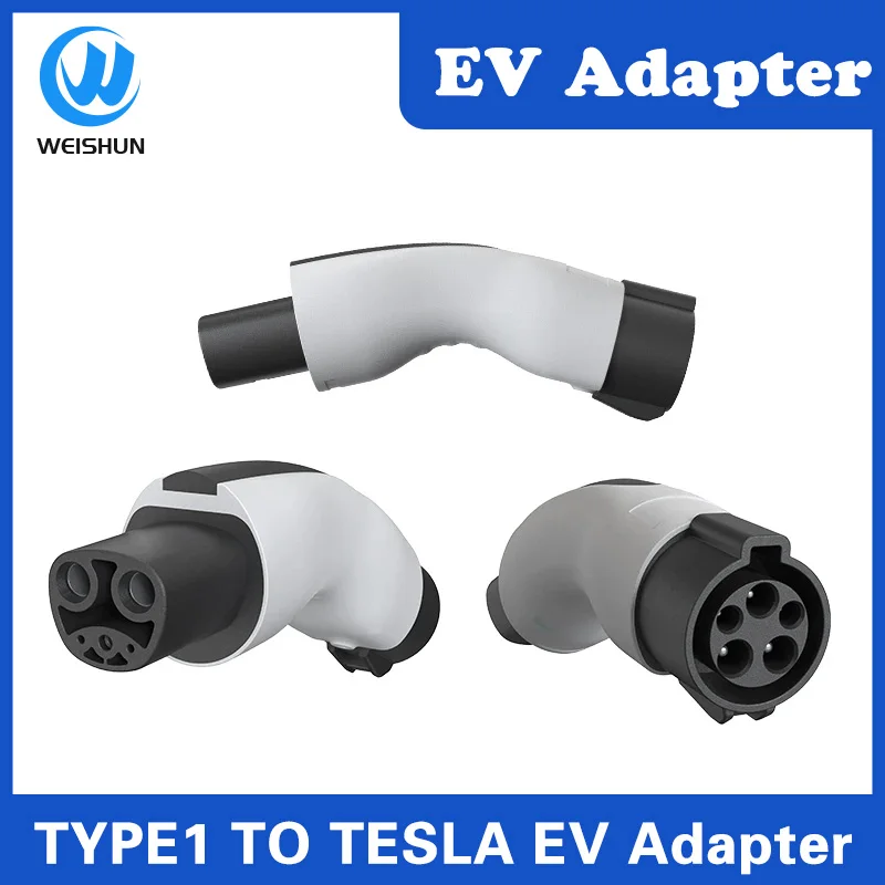 EV Charger Adapter Type1 J1772 to Tesla Model X Y 3 S for Electric Vehicle Charging Gun Connector EVSE Conversion Teslas Socket