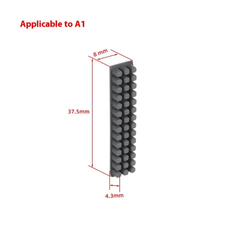 Nozzles Cleaner Brush Mini Wiper Silicone Brush Hotbed Mounted Scrubbers 3D Printer Cleaning Tool