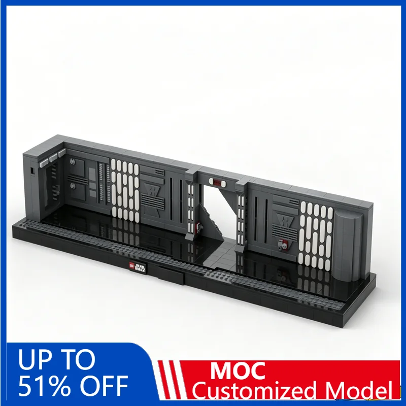 

NEW 1492PCS Star Modify Destroyer Hallway Moc Building Blocks Diy Educational Assembly Toy Sci-Fi Scene Display Collection Gifts