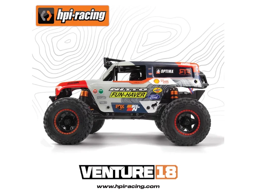 

HPI Ford Mustang 4400 Venture18 U4 1/18 Climbing Car RC Remote Control Model Electric Four-Wheel