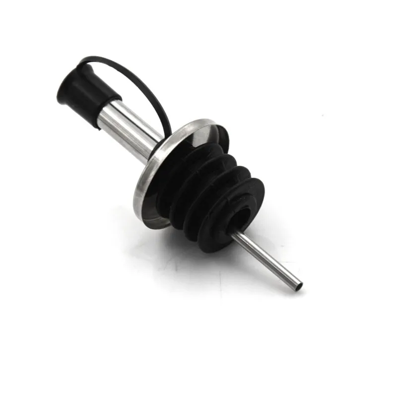 Stainless Steel Wine Olive Oil Liquor Free Flow Bottle Pourer Dispenser Spout