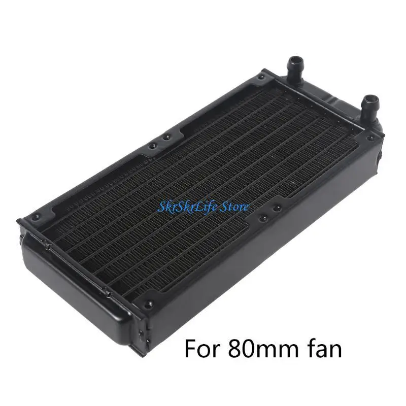 E65E Aluminum Radiator 10 Pipes Aluminum Heat Exchanger Liquid Cooling Heat Sink