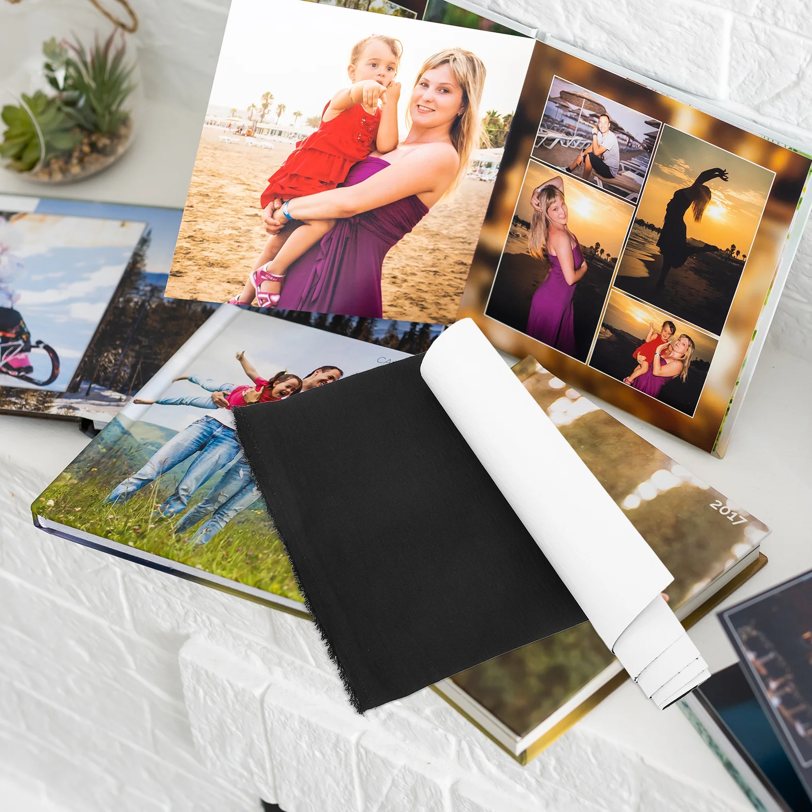 غطاء كتاب ذاتي اللصق سطح نسيج الكتان لتقوم بها بنفسك سكرابوكينغ كتاب القماش لتجليد ألبوم يغطي الغبار سترة تجليد الكتب