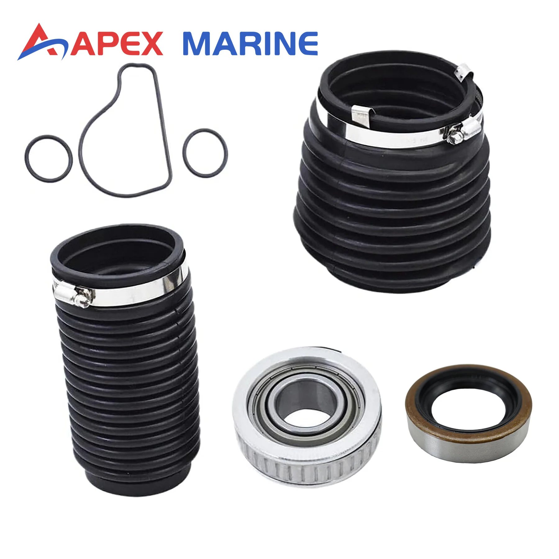 Transom Bellows Kit 3841481 W/ Oil Seal Fits for Volvo Penta SX Drives Sterndrive Motor Models 3850426 3853807 3852560 3852548