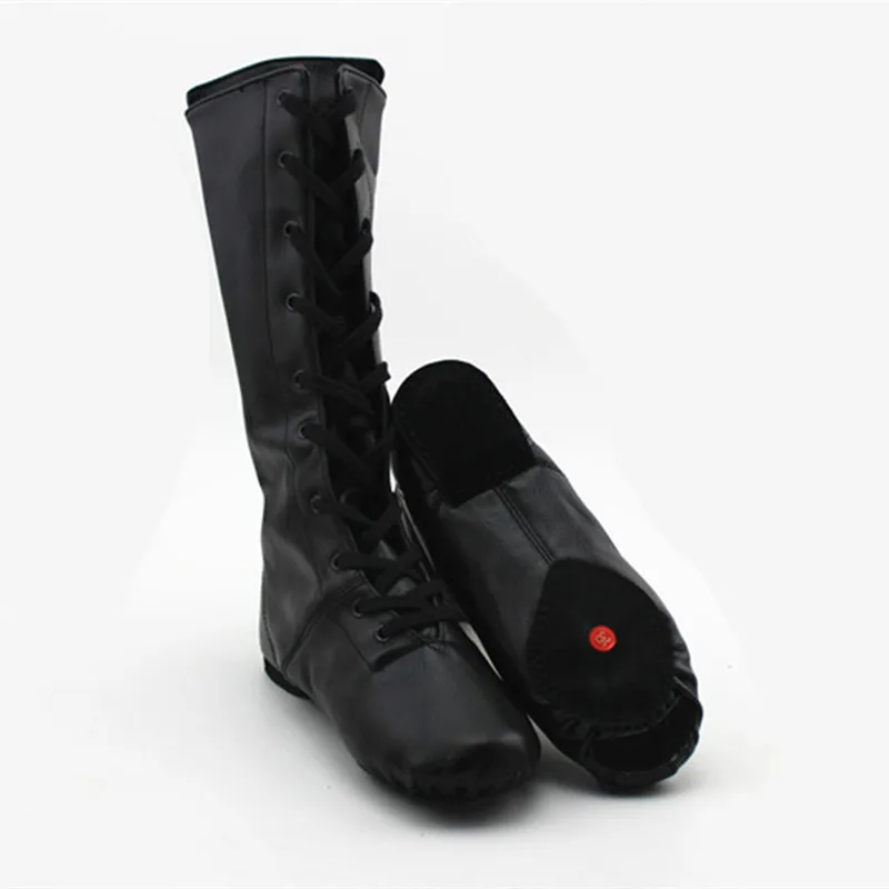 Free Shopping New PU Leather Long-barreled Belt High Modern Boots Jazz Dance Shoes