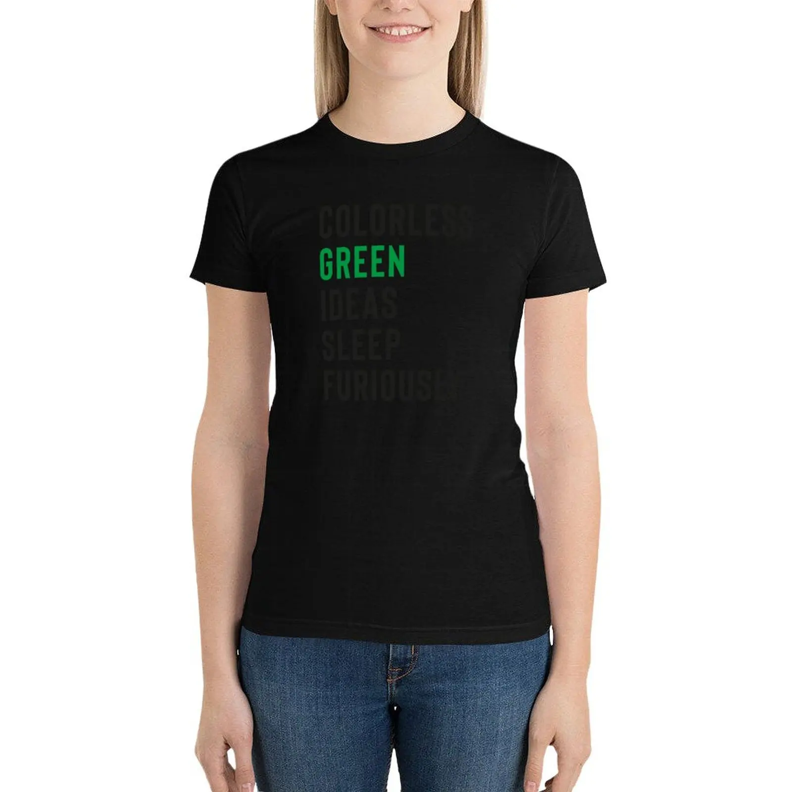 colorless green ideas sleep furiously shirts for nlp, colorless green ideas sleep furiously, Nlp,Natural Language Proces T-Shirt