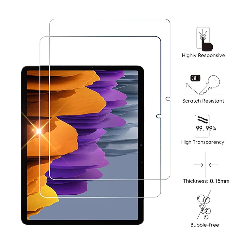 Protective Glass for Samsung Galaxy Tab S7 T870/T875 Ultra-clear Tablet Tempered Glass Anti-stainTablet Screen Protectors Film