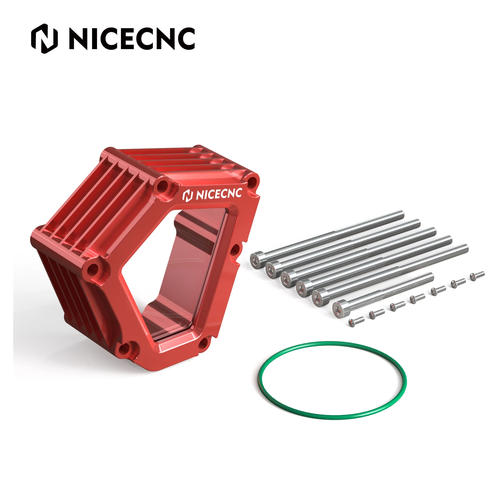 NICECNC Für Yamaha YFZ450R RSE 2009-2023 Kurbelgehäuse-Schutz Motorabdeckung Wärmeableitung Aluminium Sichtfenster ATV Zubehör – Detail 15
