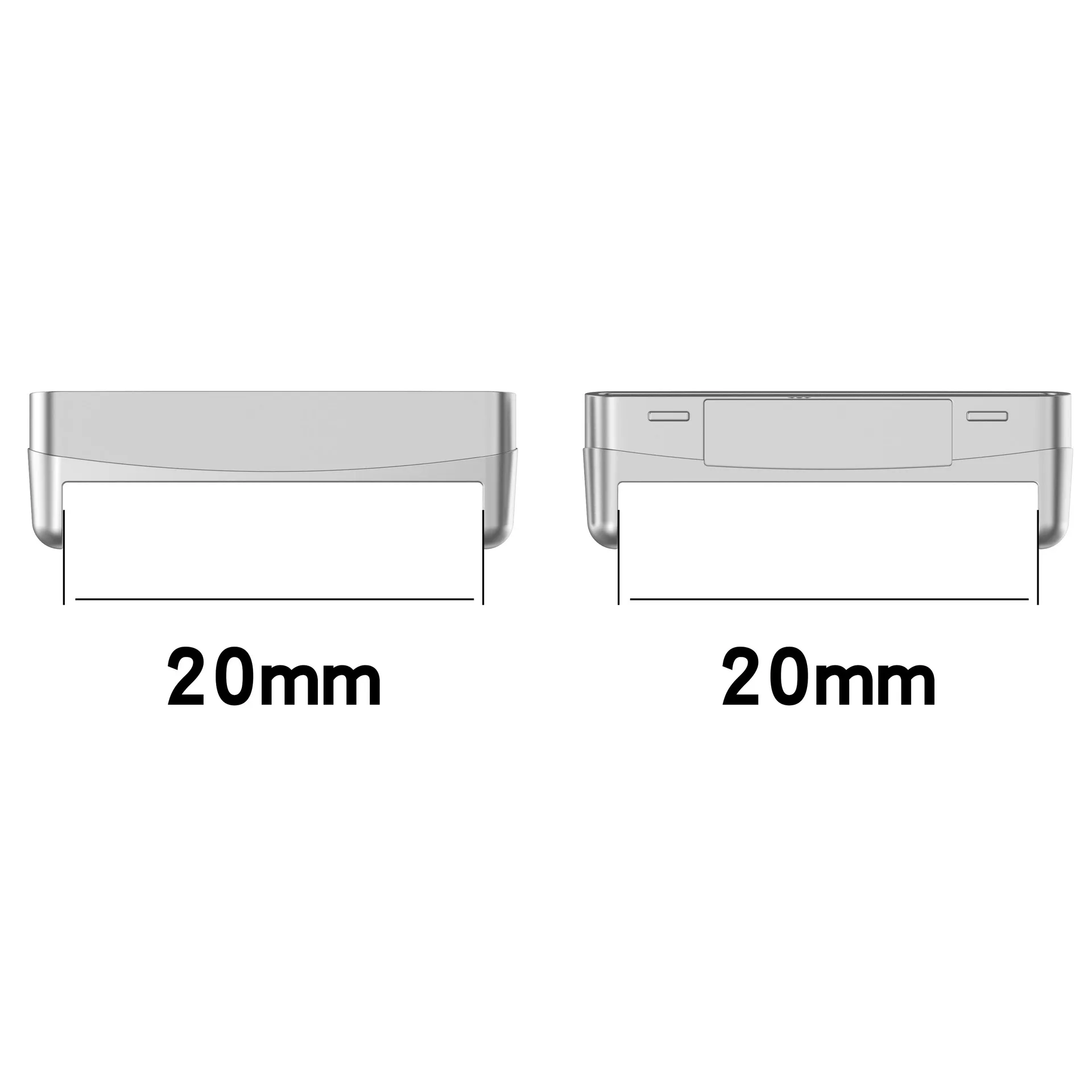 Connecteur métallique adapté pour Fitbit versa4, versa3/sense/sense2, en-tête versa3