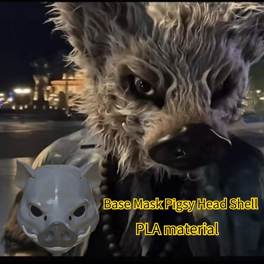 

Base Mask Pigsy Head Shell Cosplay Mobile Jaw Beast Skull Fury Furry Head Shell COS Accessories