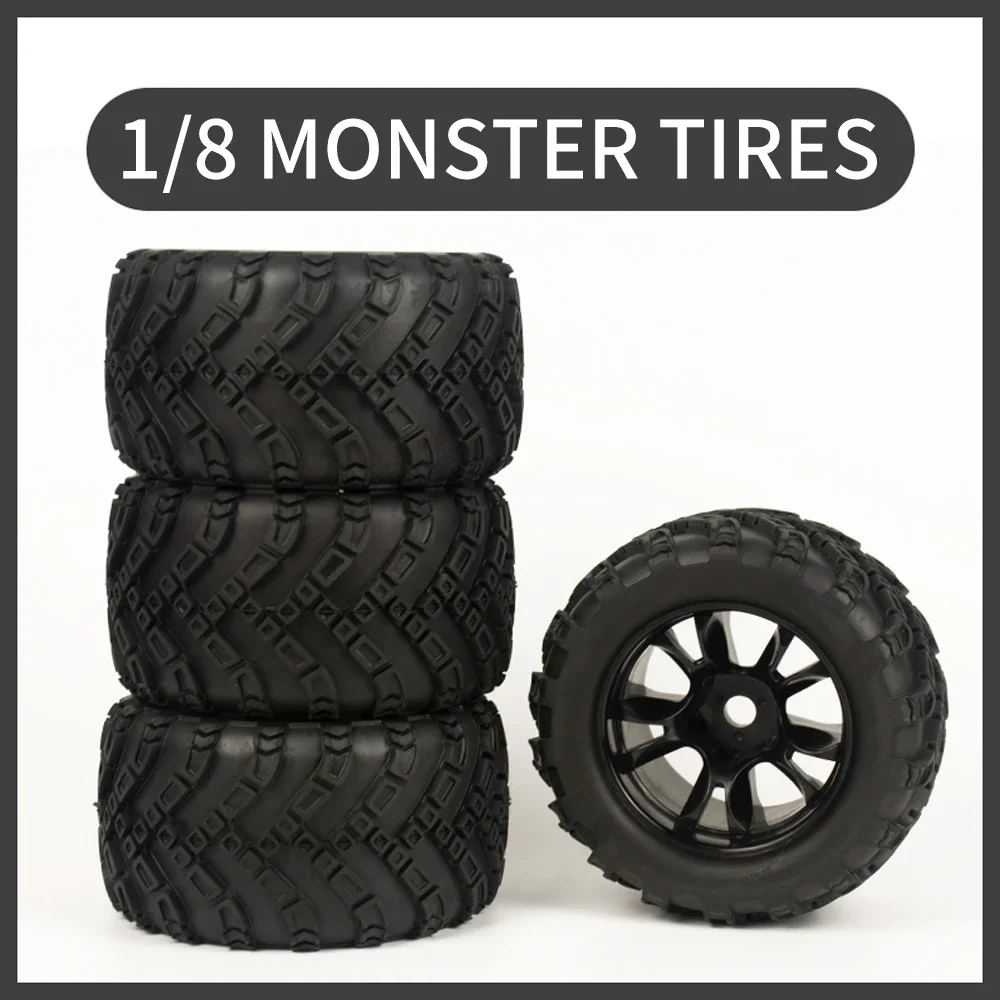 Запчасти для радиоуправляемого автомобиля 8384-001 DHK Hobby 8384 8382 Шины Колеса 4 шт. 150 мм * 80 мм 17 мм Адаптер 1/8 Модель с дистанционным управлением Грузовик с коротким ходом