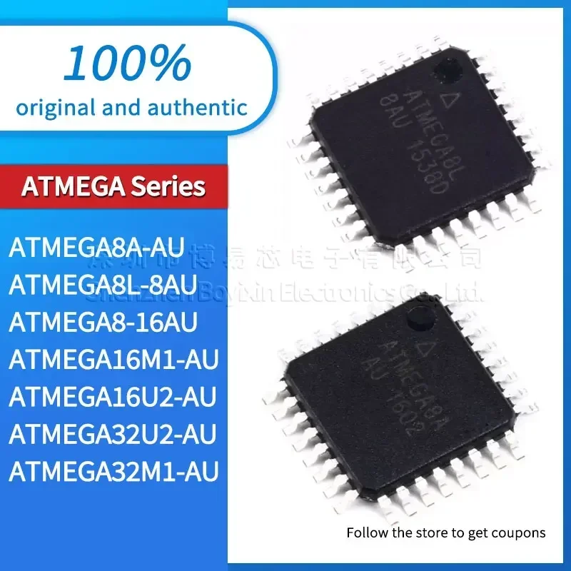 

ATMEGA32M1 ATMEGA8A ATMEGA8L ATMEGA16M1 ATMEGA16U2 ATMEGA32U2 ATMEGA8-16AU 8AU AU brand new version