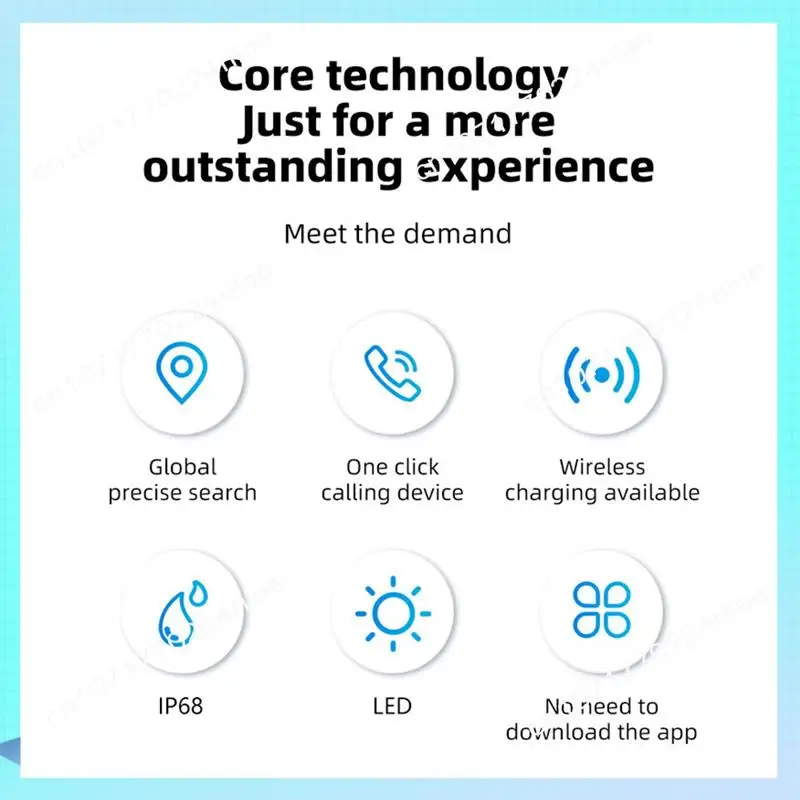 A17Z Wallet Tracker Card Wireless Charging Smart Tag IPX68 Waterproof Gps Locator Ultra Thin Tracker For  Find My Device