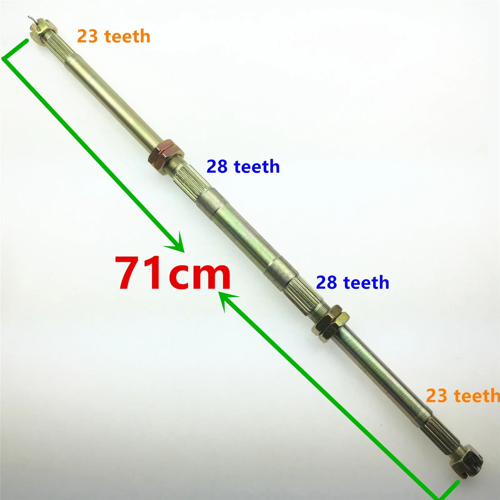 STARPAD For High quality for Four-wheel ATV accessories ATV retrofitted axle rear axle 610MM/630MM/650MM/740MM wholesale,