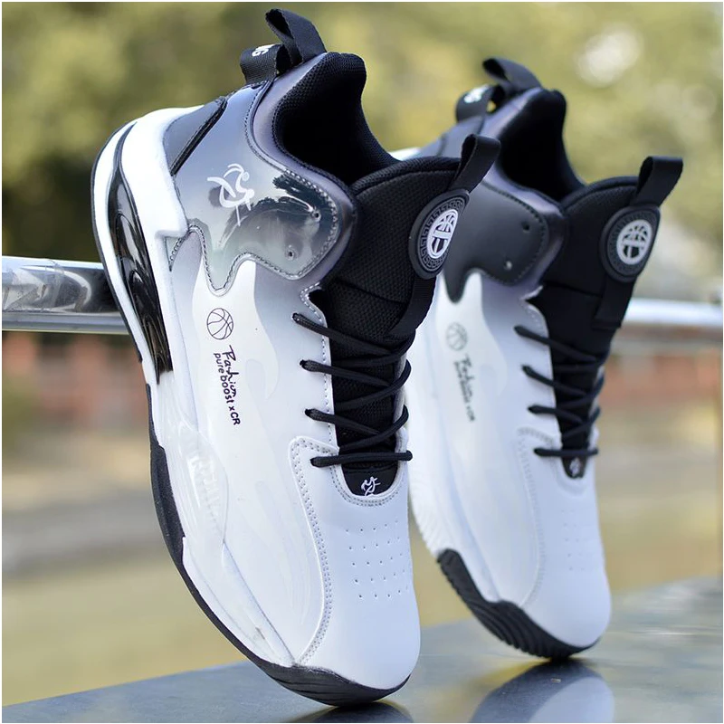 Basketball Shoes Men Breathable Sneakers for Men Leather Non-slip Combat Cushioning Shoes Training Athletic Tennis Sport Shoes