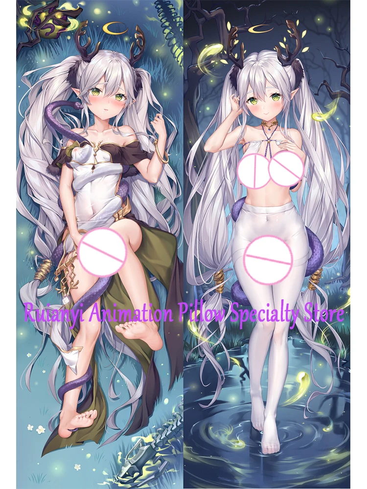 Dakimakura أنيمي غطاء وسادة بيير مزدوجة الوجهين طباعة 2-الجانب طباعة المخدة الجسم الديكور
