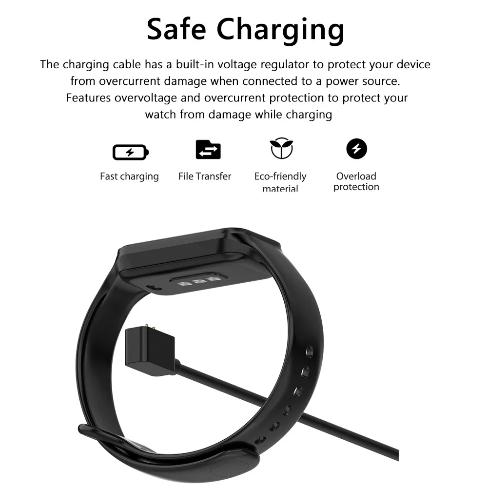 1M Magnetic USB Charging Cable For Xiaomi Mi Band 8 SmartWatch Charger Miband 8 Bracelet Charging Dock Adapter Cable Accessories