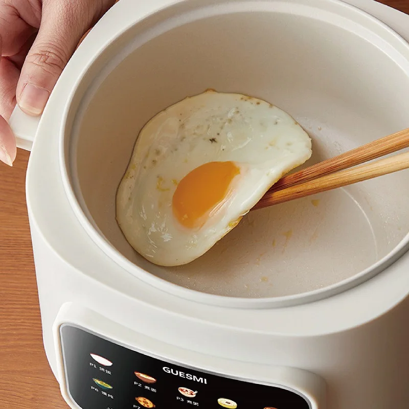 220V Smart Electric Cooking Pot Reservation Rice Cooker Non-stick Electric Frying Pan Dormitory Multi-function Pot Hot Pot 1.6L - Image 6