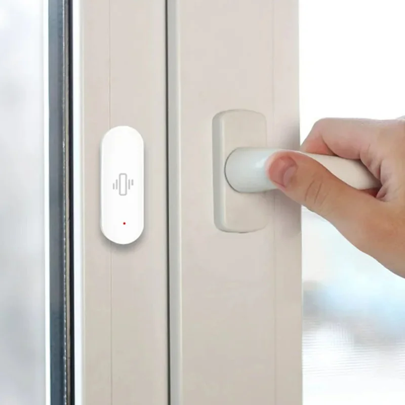 Xiaomi-Sensor de vibración inteligente WiFi, protección de seguridad para el hogar, aplicación Smart Life, grabación de alarma remota en tiempo Real con Alexa y Google