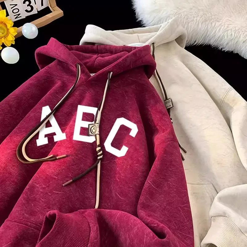 

Men's Oversized Hoodie Sweatirt Casual Comfortable Polyester Fiber Retro American Sle Fall Winter New Arrival Streetwear