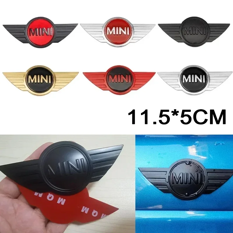 Metal Car Front Sticker Logo Rear Emblem Decal Accessories for Mini Cooper Countryman Clubman JCW F55 F56 R55 R56 R60 F60 Badge