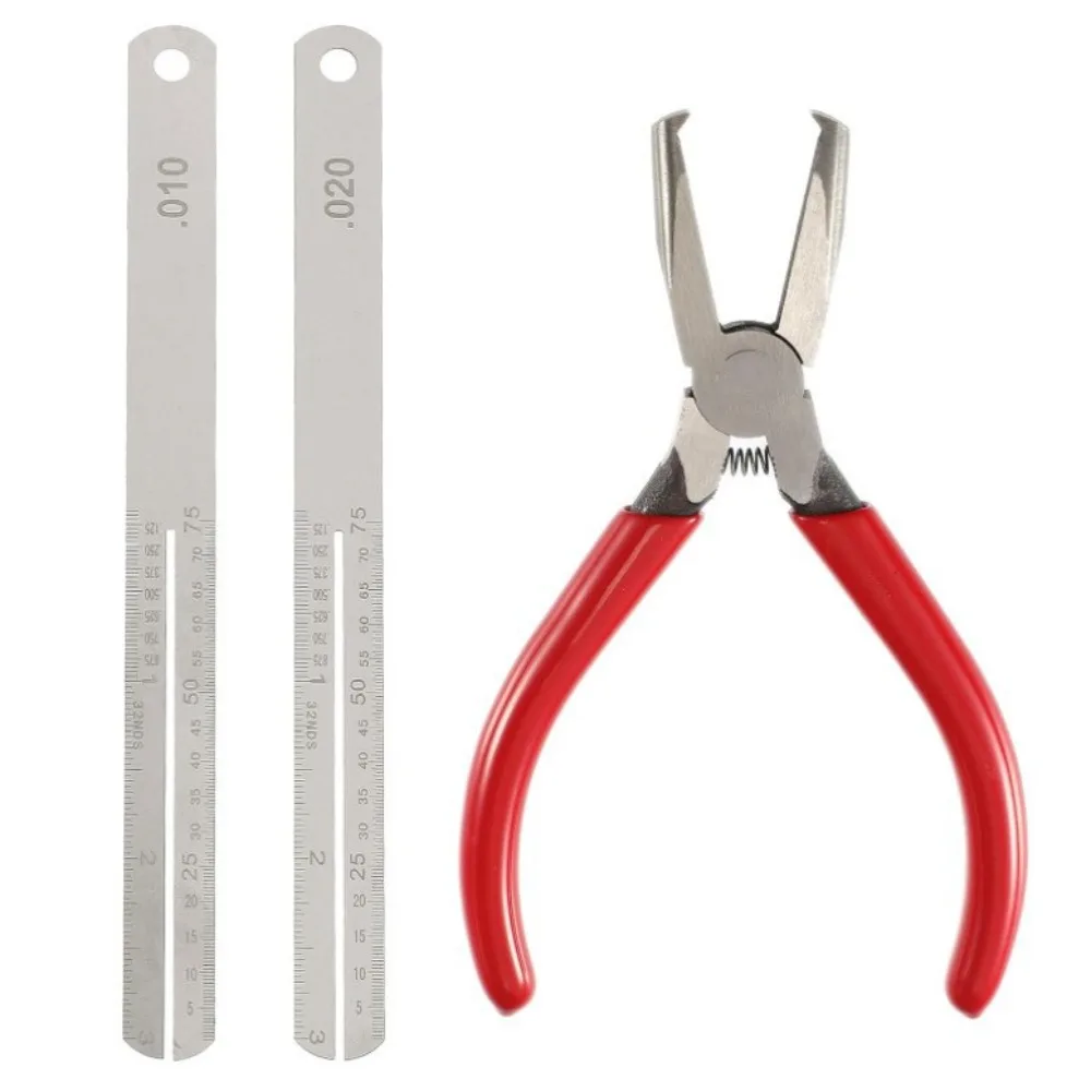 Alicate Extrator de Trastes para Guitarra, Ferramenta de Corte de Fios, Alicate de Bico Chato para Guitarra, Protetor de Gaxeta Plana, Proteção para Chapas de Aço
