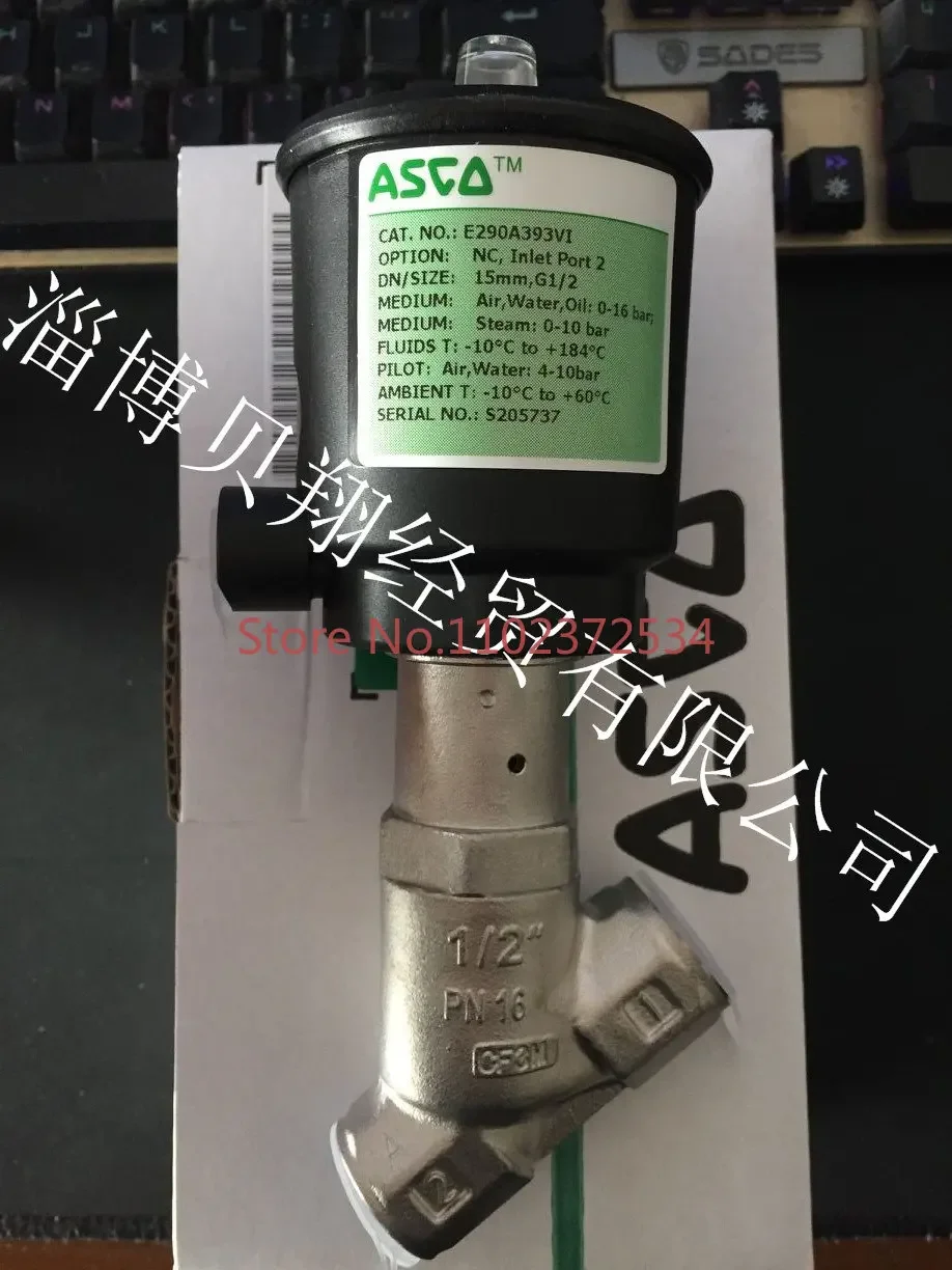 ASCO Pneumatic Angle Seat Valve E290A393VI Spot E290A393 G1/2