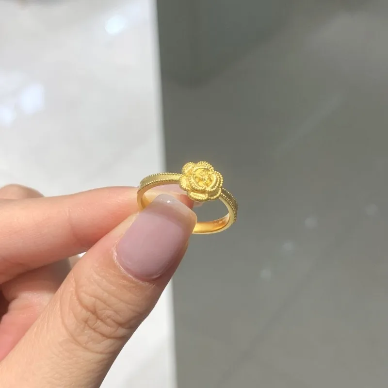 جديد النمط الصيني المد الوطني الرياح روز كاميليا الدائري المرأة 2025 حلقة جديدة الراقية السبابة مصباح مصمم على شكل حلقة فاخرة متعددة الاستخدامات #4