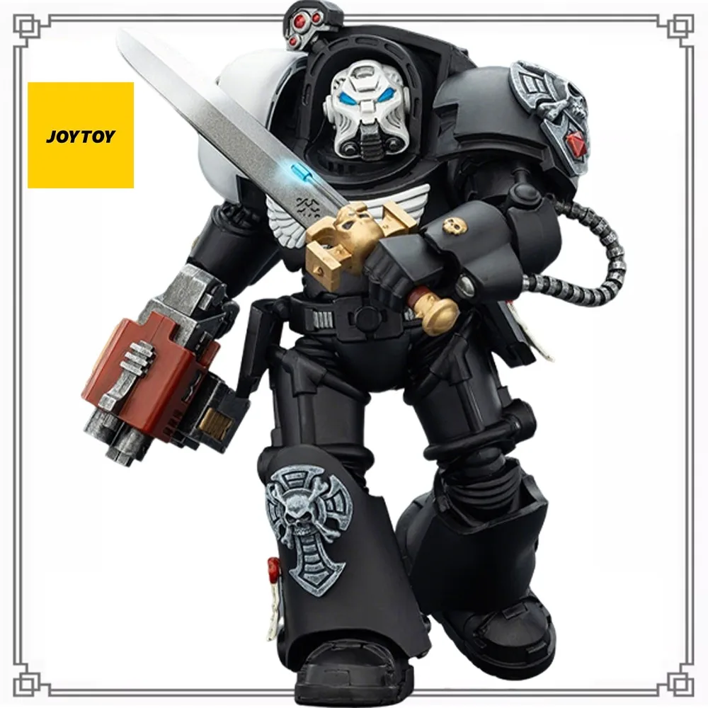 

100% Оригинальный, подлинный, в наличии JOYTOY WARHAMMER 40,000 Терминатор Рейвен Гард I, вооруженный силовым мечом и бластером Storm Bolter. Подарок.