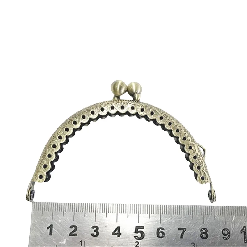 DIY Jewelry 8.5cm Antique Copper Silver Lace Size Bead Head Handbag Bag Accessories Material Bag Mouth Gold