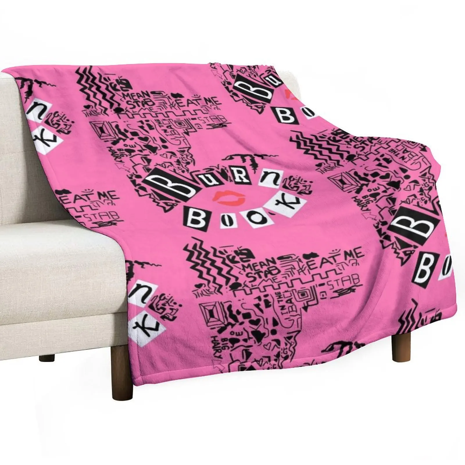 

Burn Book - Mean Girls Throw Blanket bed plaid Summer Beddings Winter beds warm winter Blankets