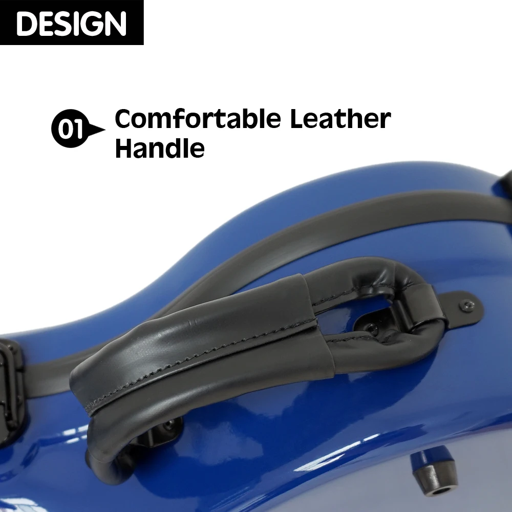 Hard‑Shell Fiberglass Guitar Case Shock‑proof Portable Protective Box For Classical Guitar Transport Storage Safe Protection