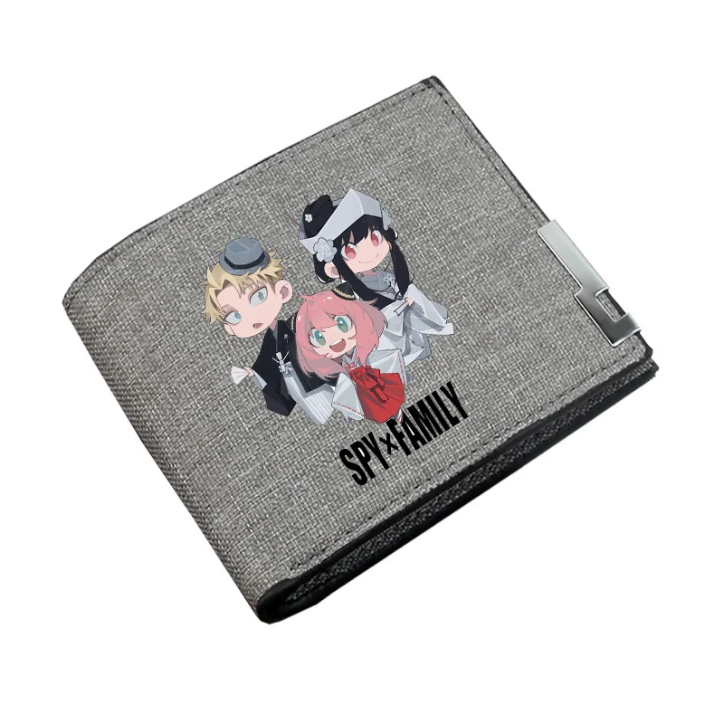 Boy Gril Cartoon Coin Purse  Anime Game SPY×FAMILY Wallet Teenager Canvas Wallet Casual Cash Holder Bi-Fold Short Wallet