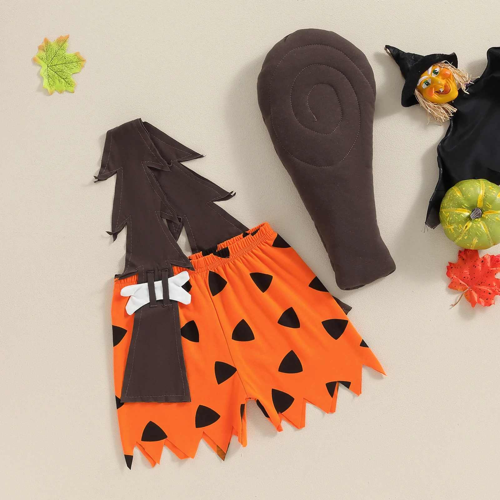 أزياء الهالوين للأطفال الصغار والبنات والأولاد، أزياء رجل الكهف المتوحش البدائي، أزياء التاريخية لعصر الحجر، أزياء تنكرية للحفلات لالتقاط الصور