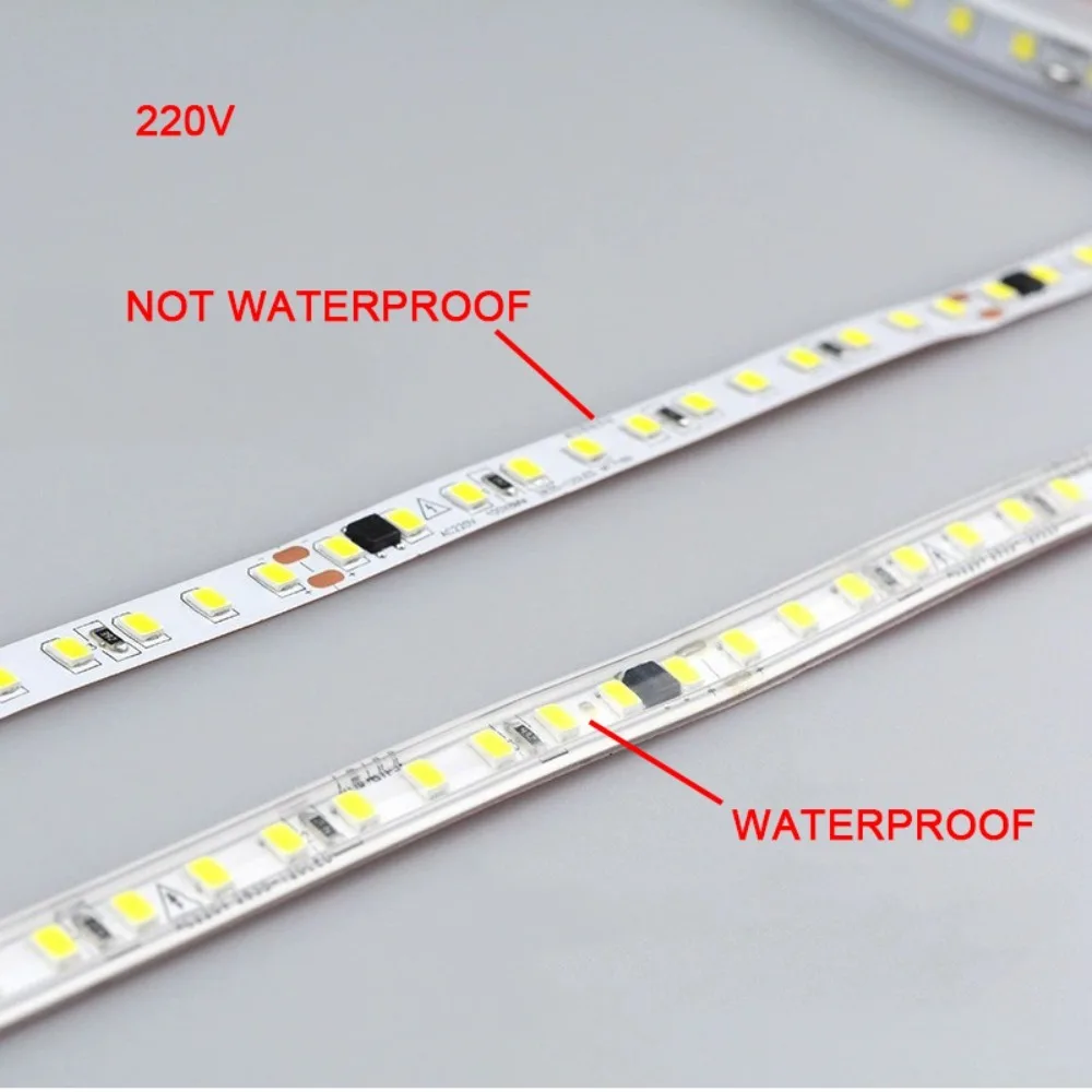 10m AC 220V LED Strip 120Led/m No Power Required Home Room Decor Warm / Natural White Flexible Ribbon Adhesive Tape Lighting