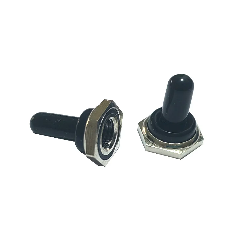 5PCS M6*0.75mm Black Toggle Switch Rubber Cover Waterproof Caps Home Tools Accessories 6mm