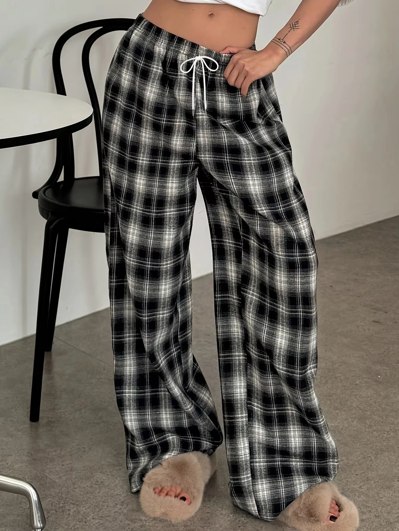 2026 Unisex 3D Blue Plaid Print Quick Dry Hip Hop Long Pants, Men Women Streetwear Sport Trousers, Loose Athletic Sweatpants